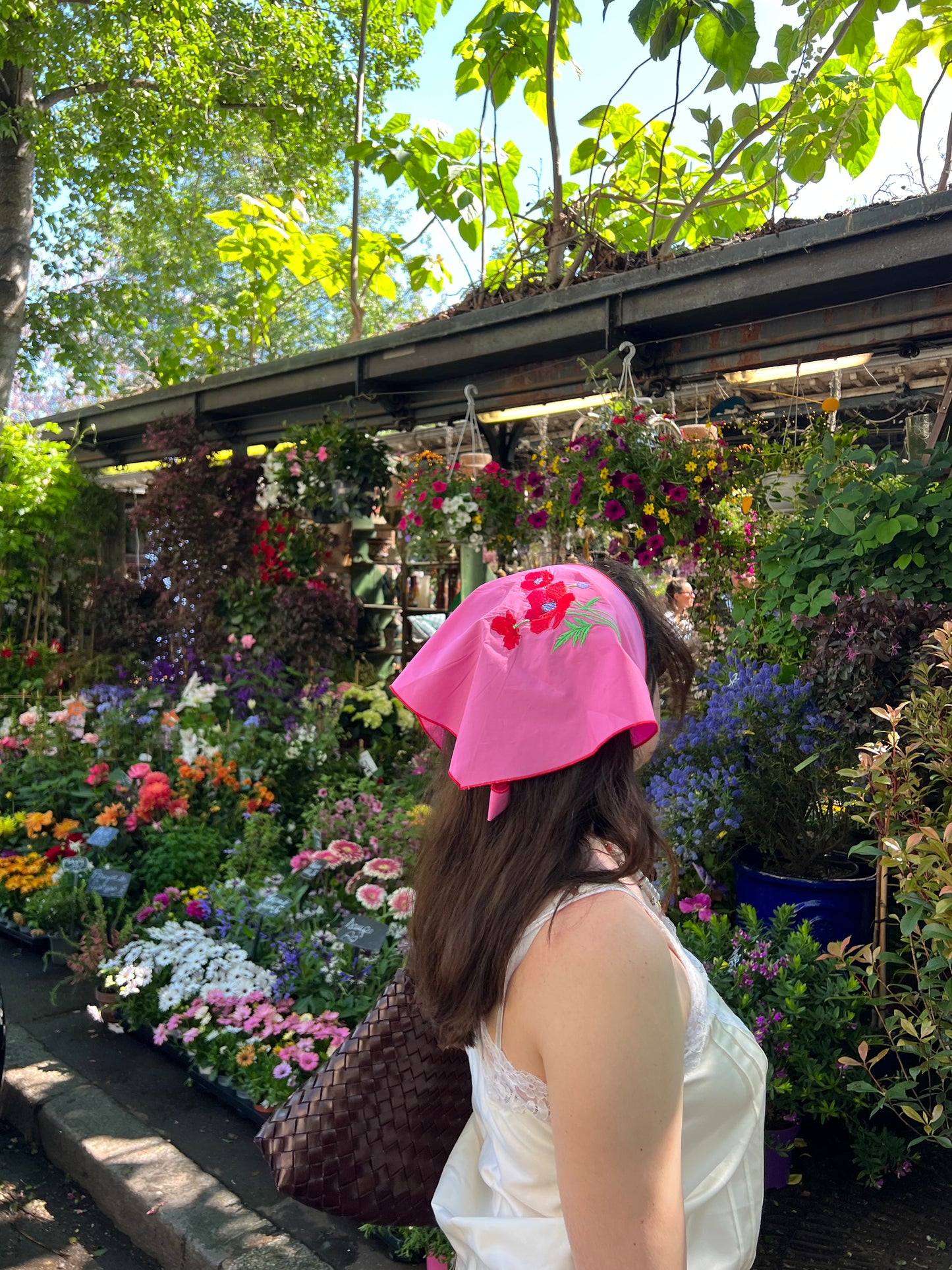 Foulard Poppy rose
