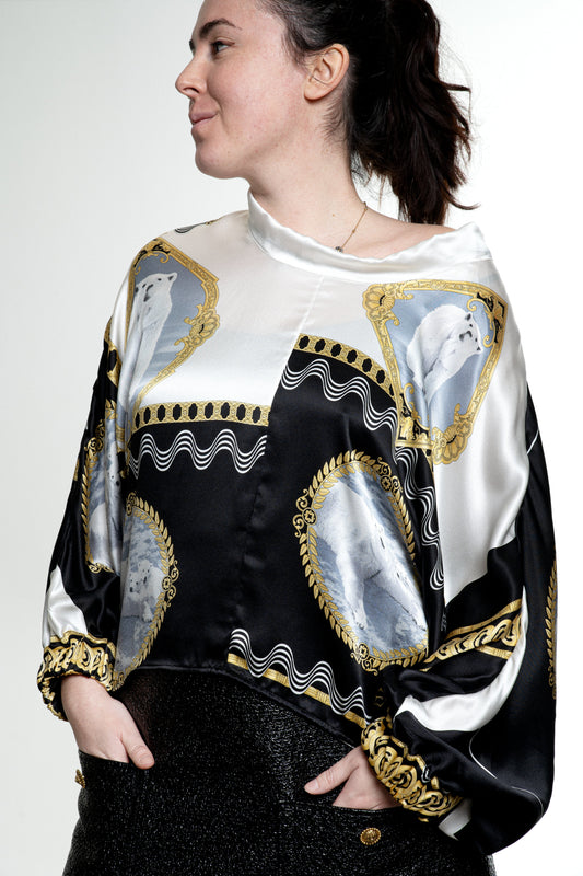 Blouse en soie made in France créateur français