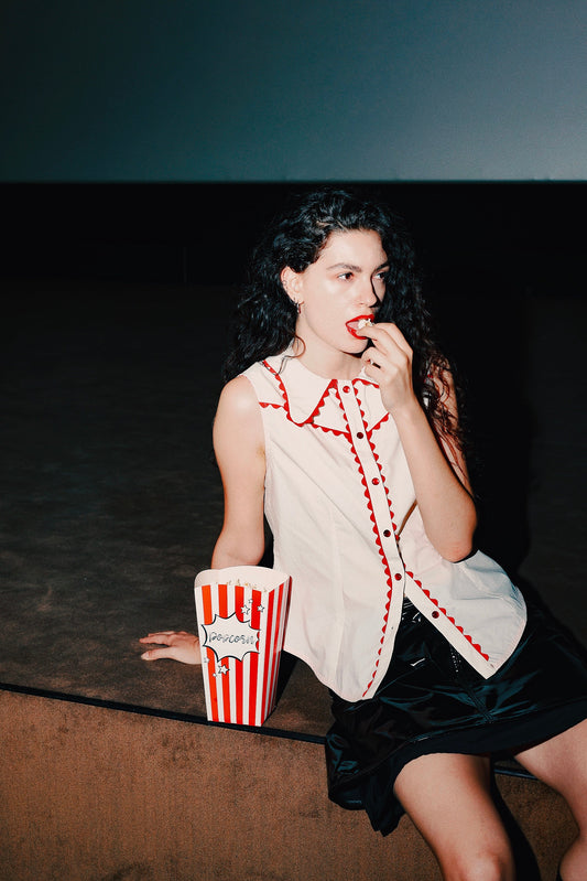 Chemisier Calamity Carlis sans manches - carlisfrance