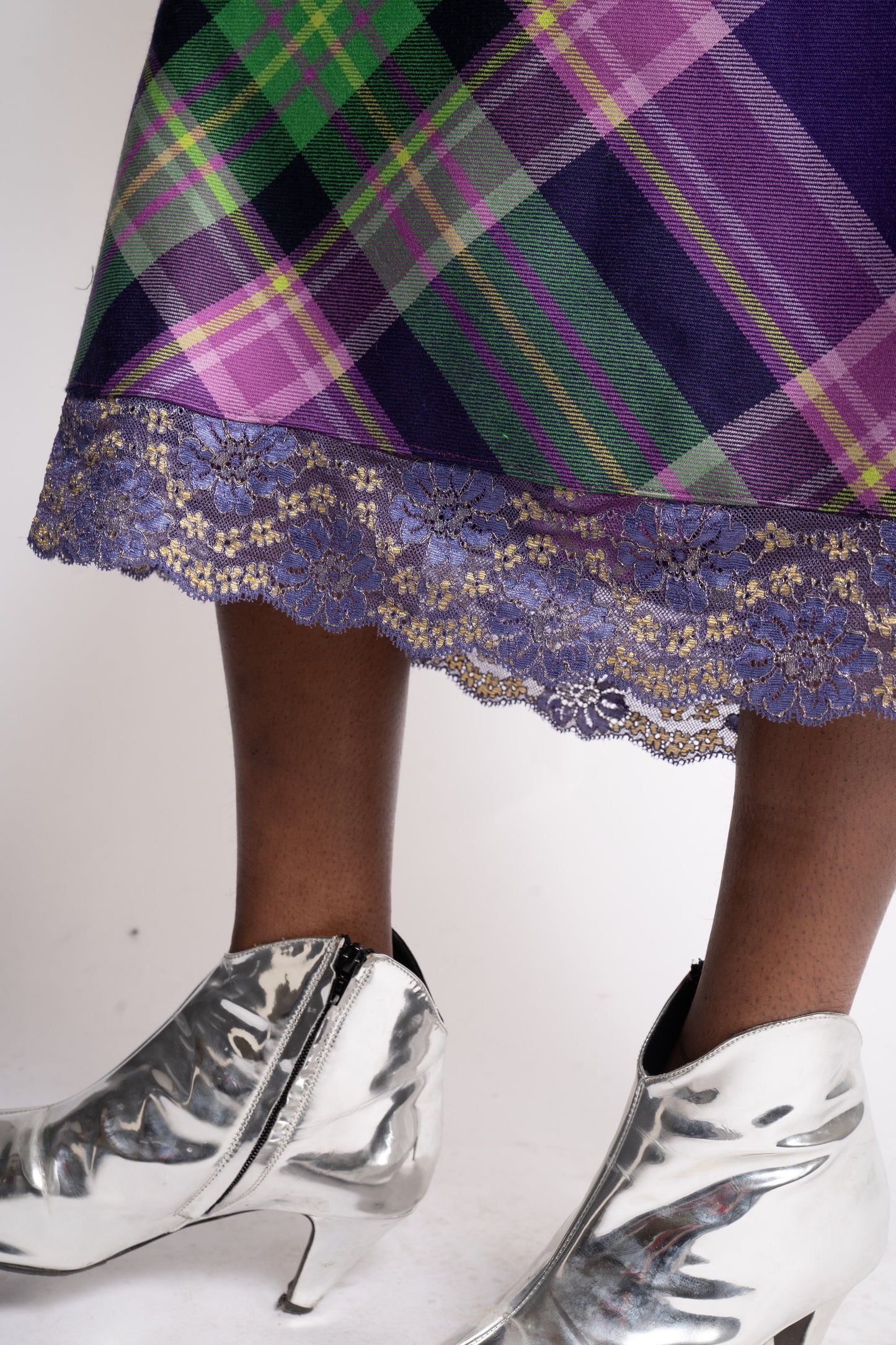 Jupe Jenny O - carlisfrance, détails de la jupe en laine, création française