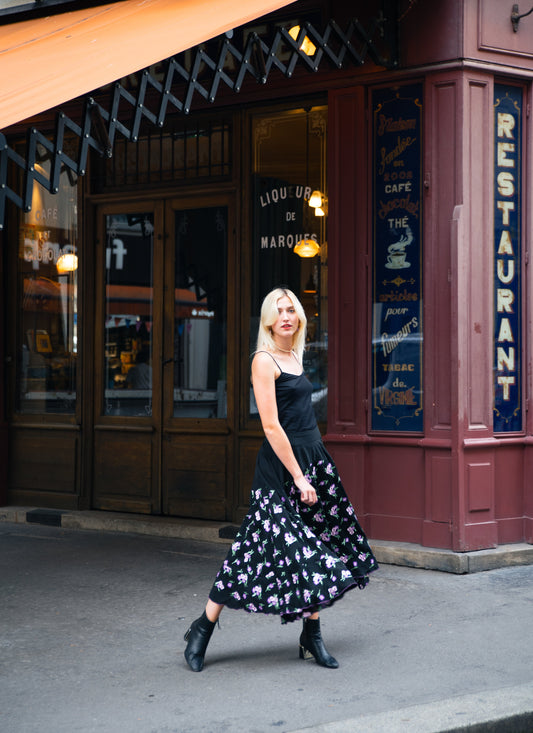 jupe longue brodee marque ethique