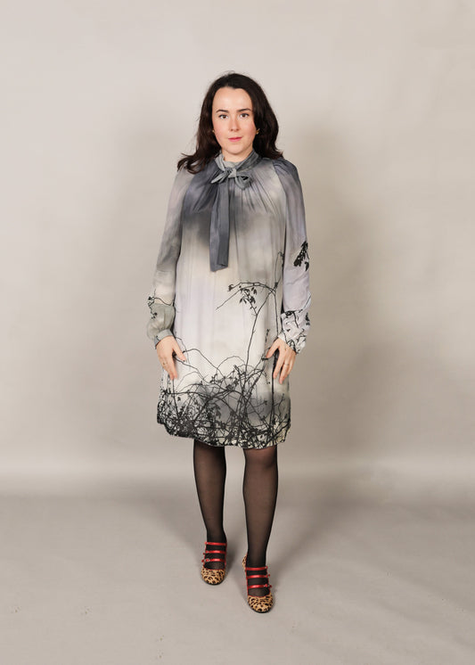 Robe Bella robe en soie romantique - carlisfrance, fabrication française