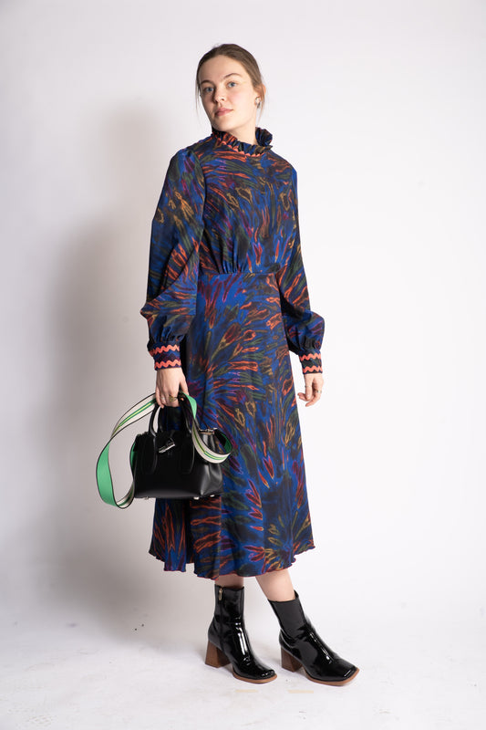 robe crèpe de laine made in France créateur