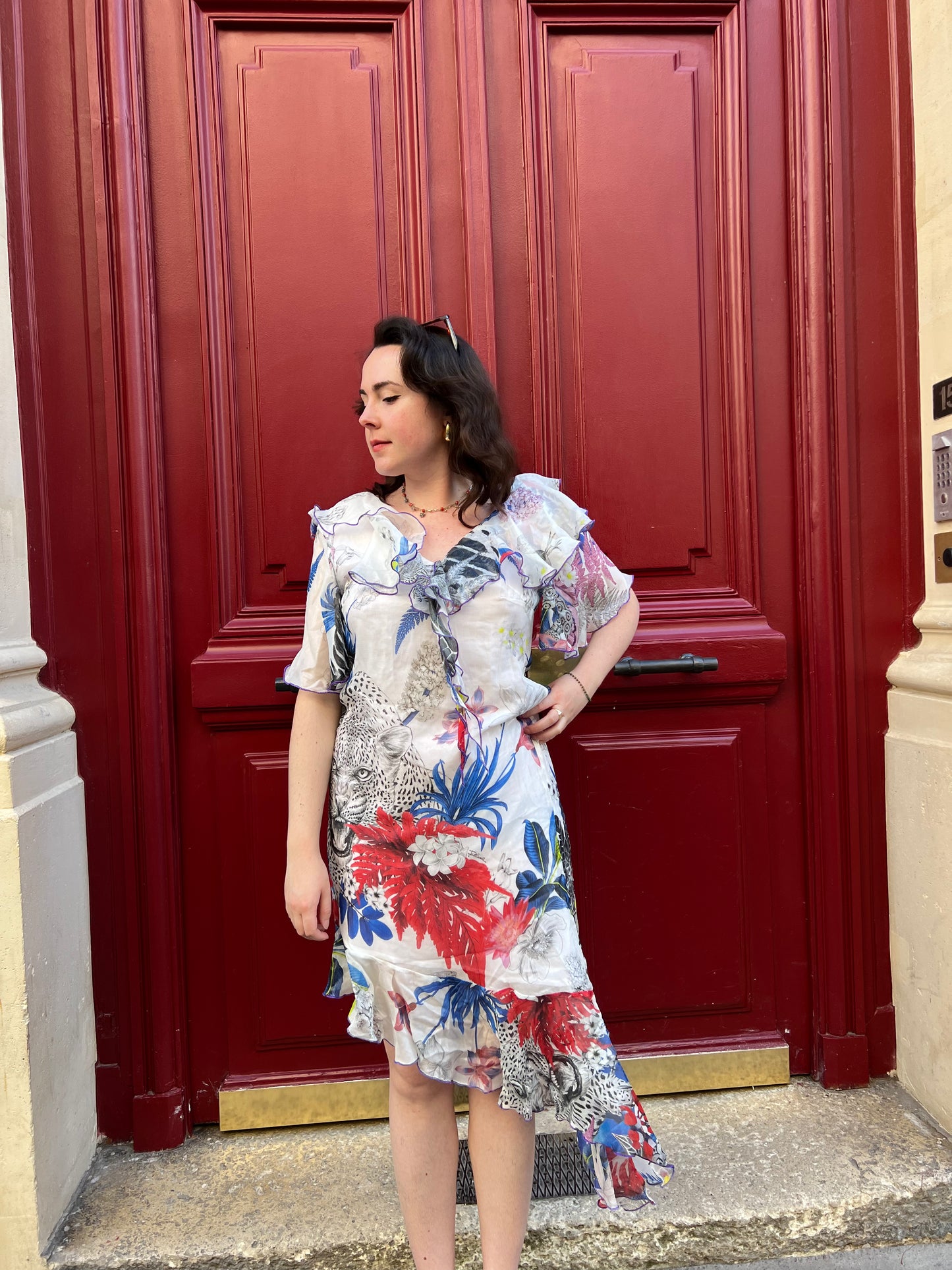 robe ete en soie de luxe made in france, robe destructuree sboheme chic