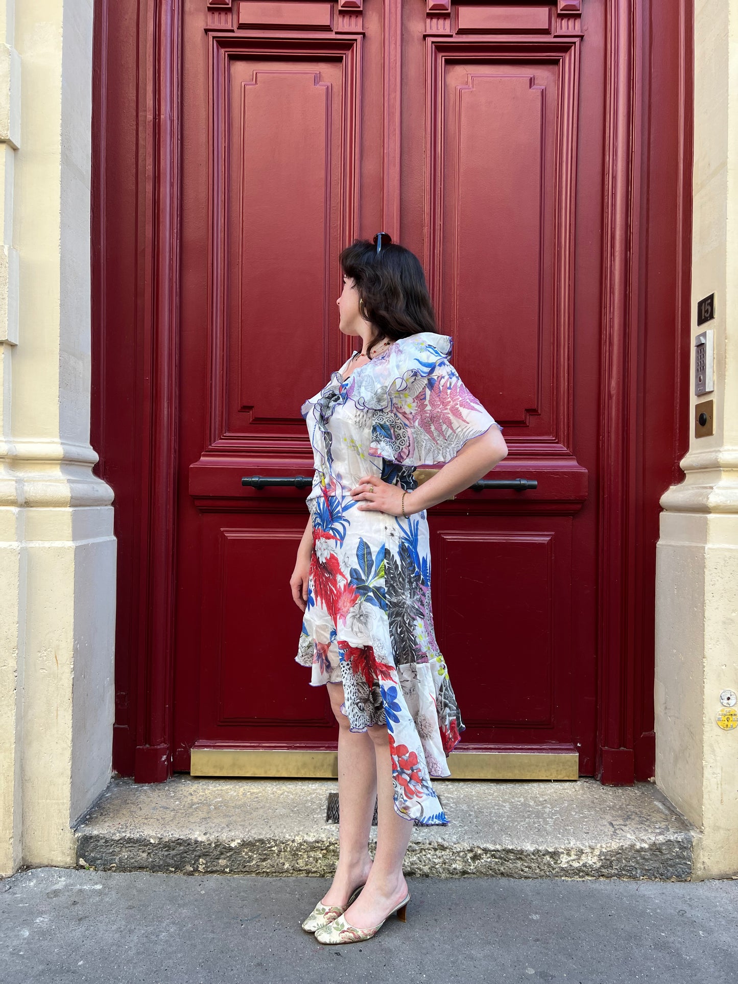 robe tendance ete en soie de luxe made in france boheme chic, robe style st tropez