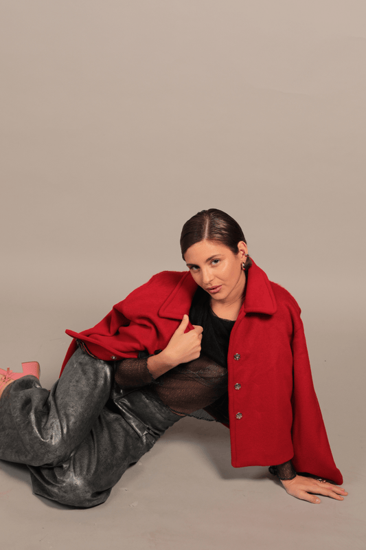 Veste Oxford en laine et cachemire, made in France - carlisfrance