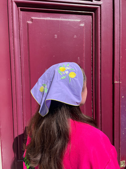 Foulard Citron - Coton imprimé
