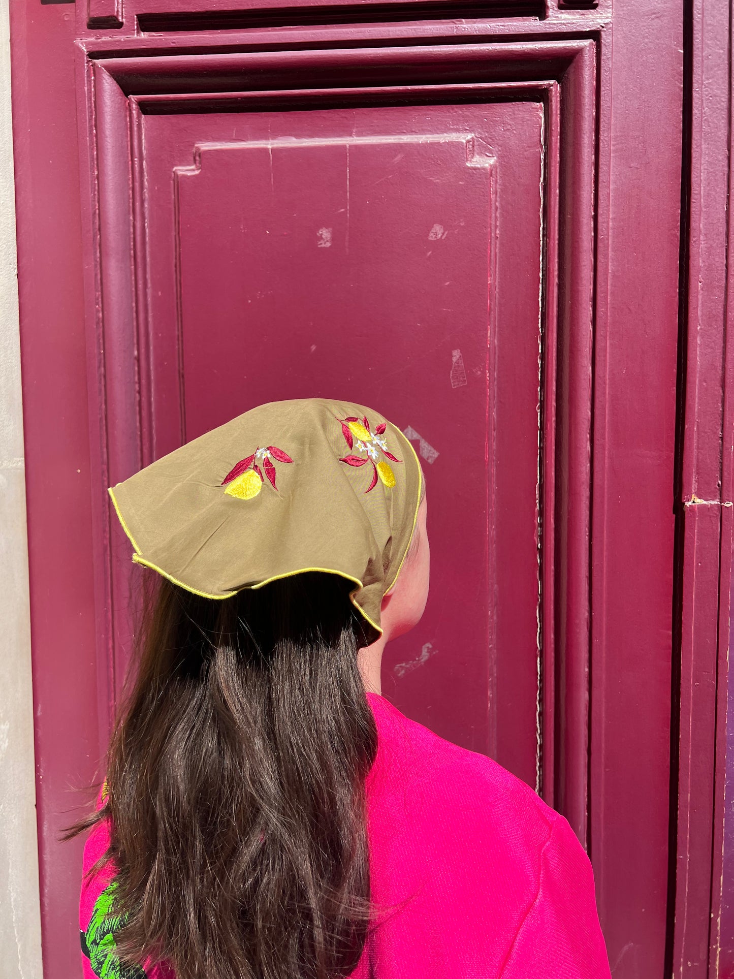 Foulard Citron - Coton imprimé