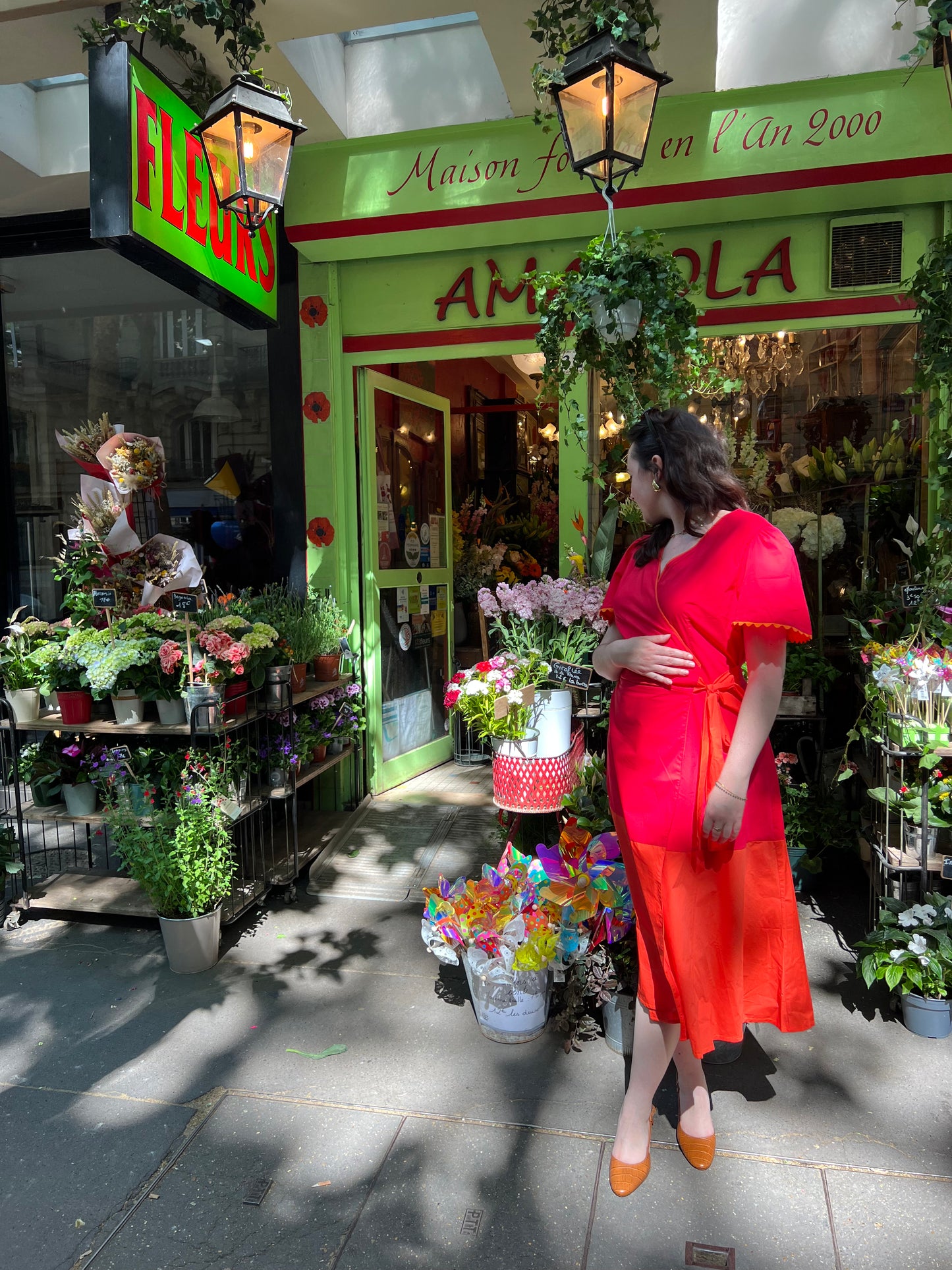la robe Miranda made in France portée à Paris