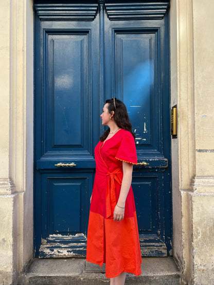 détails de la robe Miranda fabrication artisanale de luxe