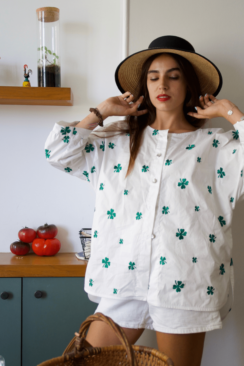 Blouse Dublin en Popeline de Coton Brodée – Made in France & Sur-Mesure - carlisfrance