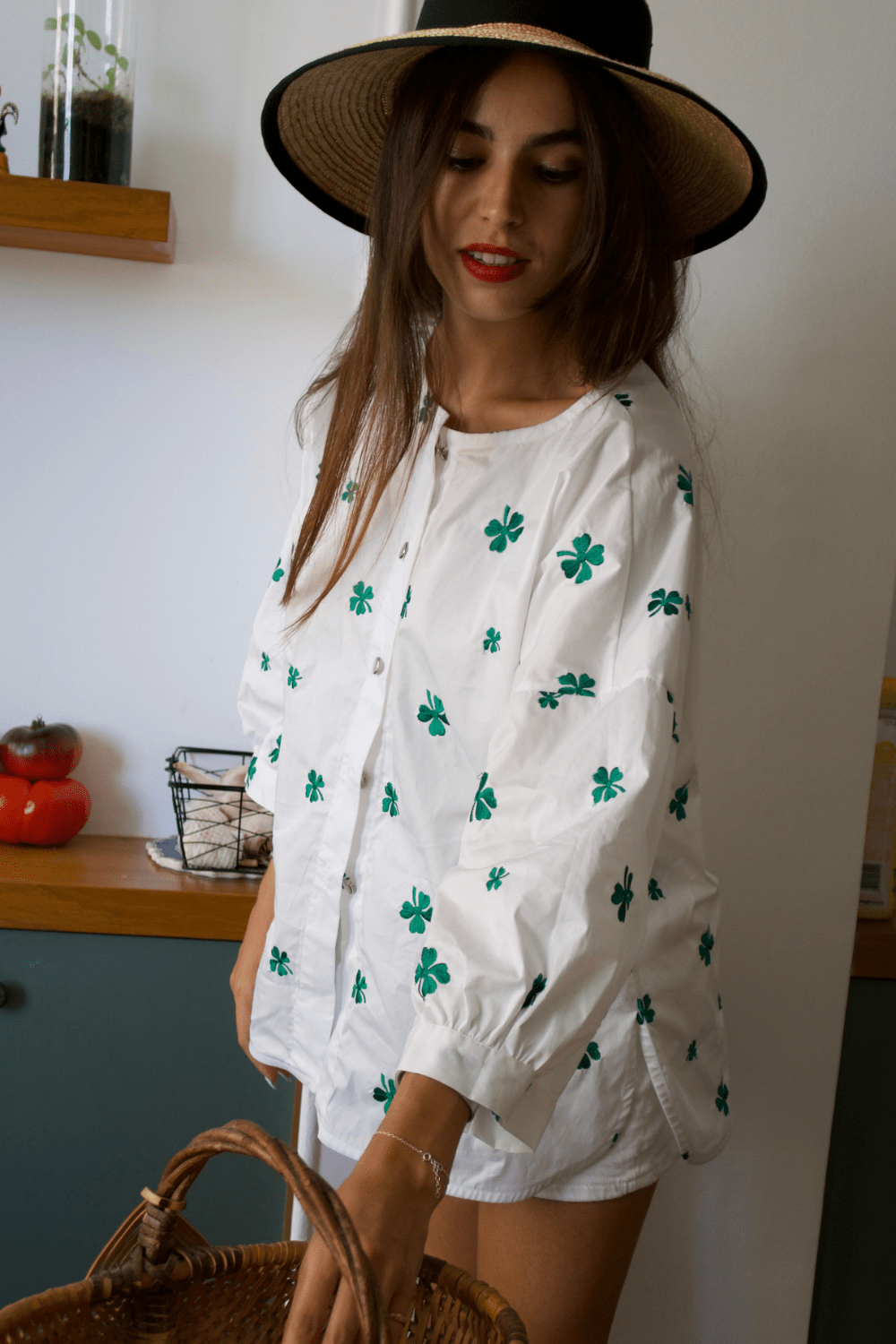Blouse Dublin en Popeline de Coton Brodée – Made in France & Sur-Mesure - carlisfrance