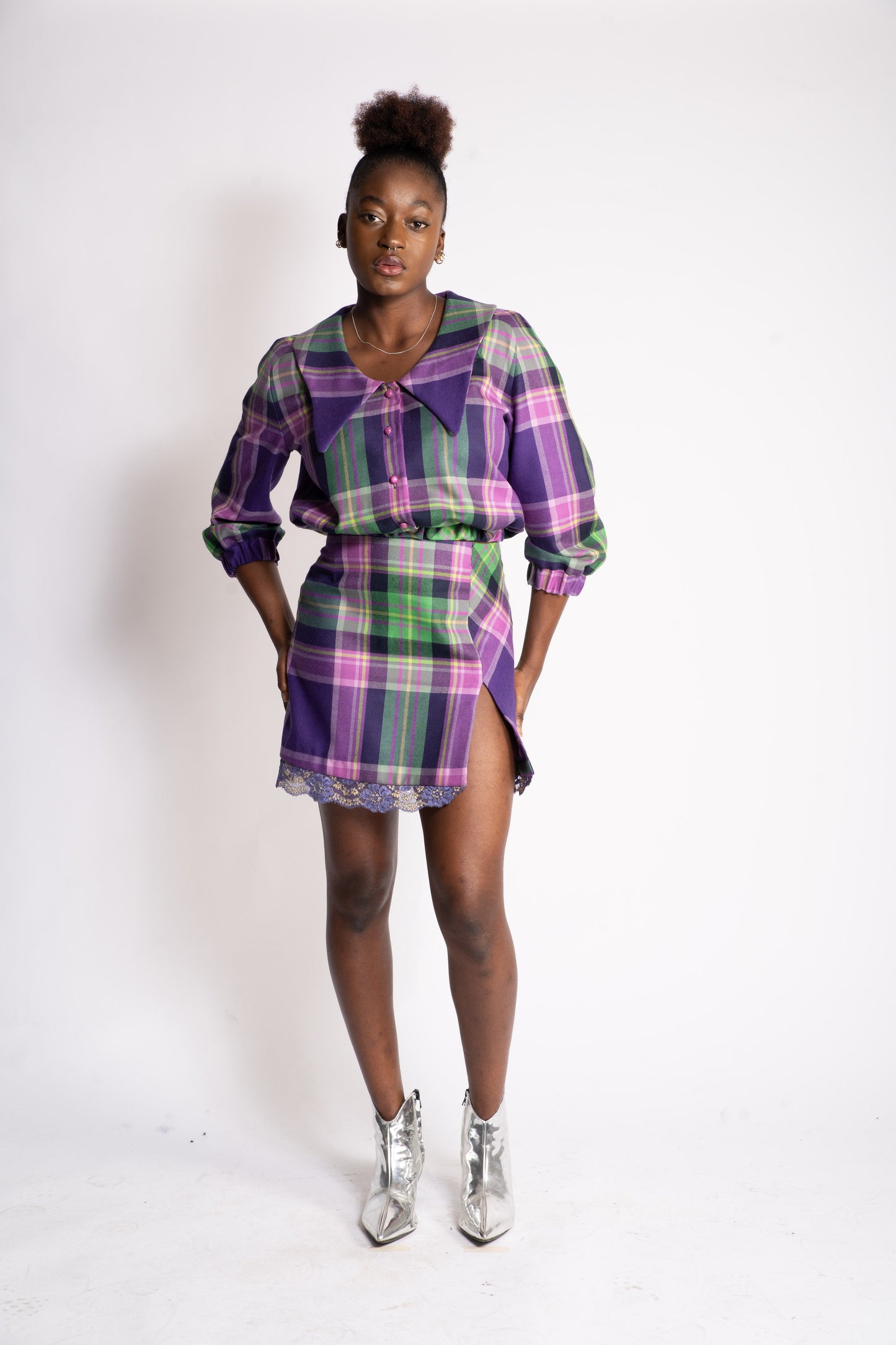 Chemisier Jenny O - carlisfrance, pure laine vierge d'Ecosse, confection française