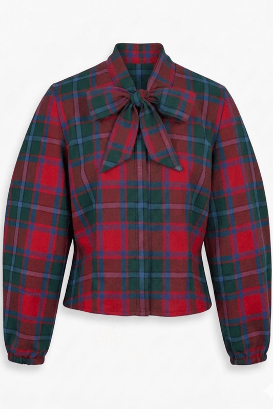 Chemisier Mary – Pure Laine Vierge & Col Lavallière - carlisfrance