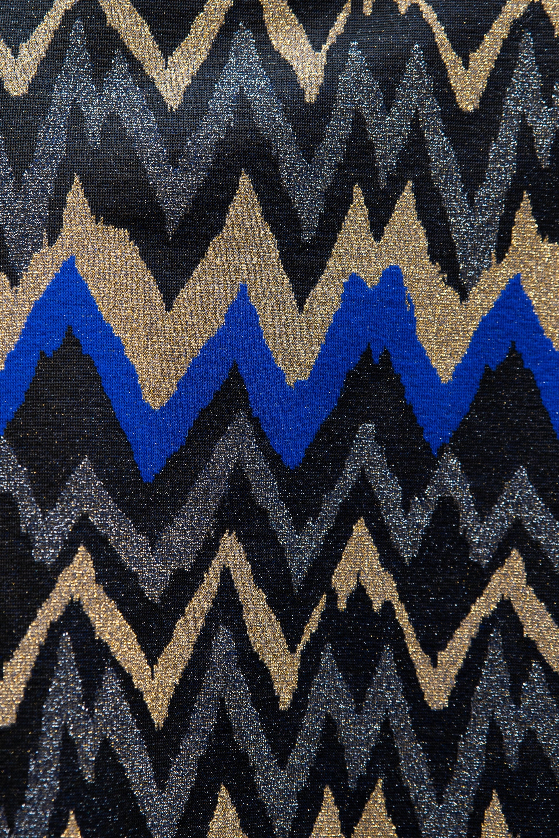 Détail de la jupe Soirée à Rome - carlisfrance tissu lurex de luxe, made in France