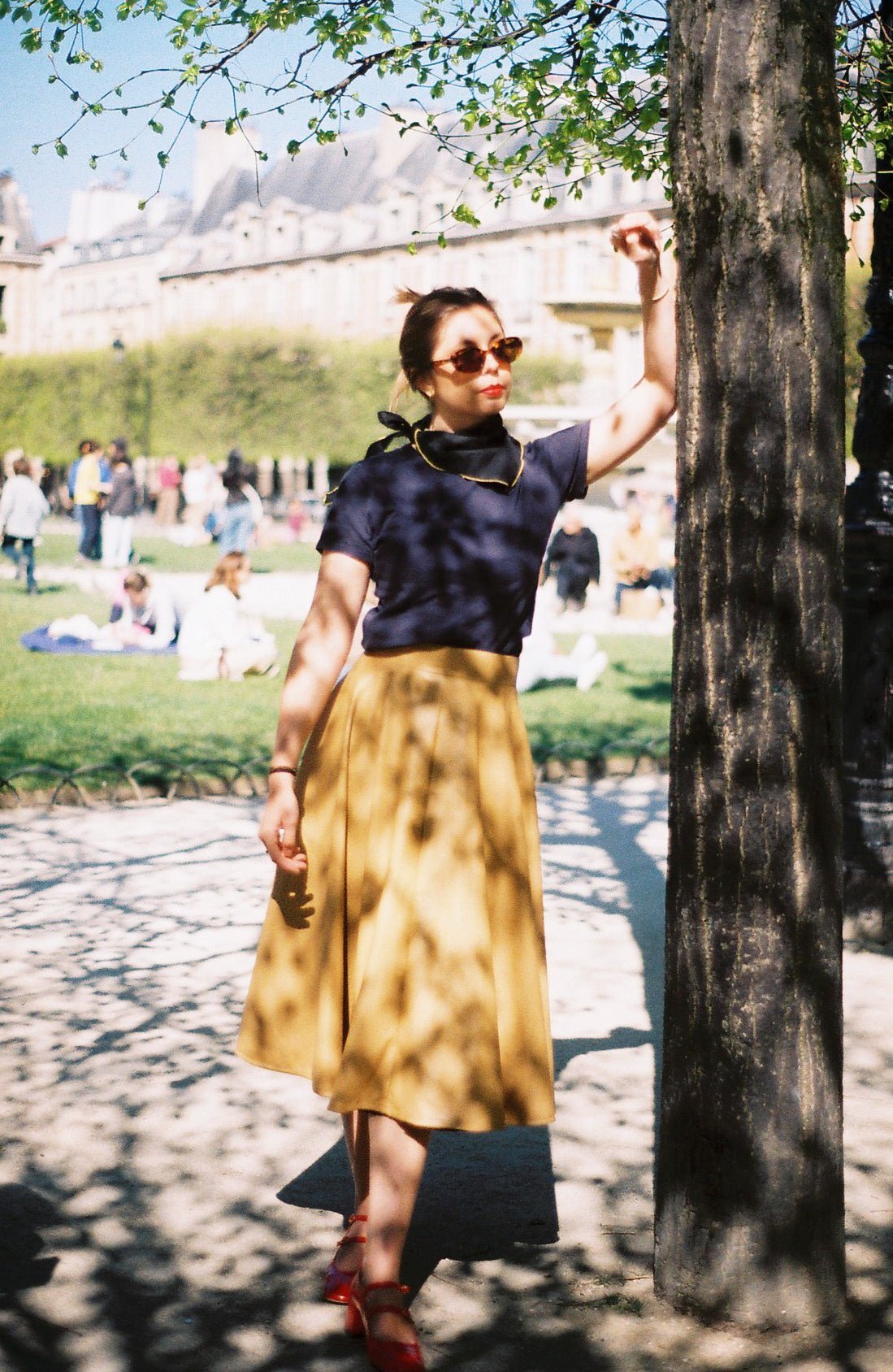 Jupe Soirée à Rome - carlisfrance, détails de cette jupe cercle très volumineuse