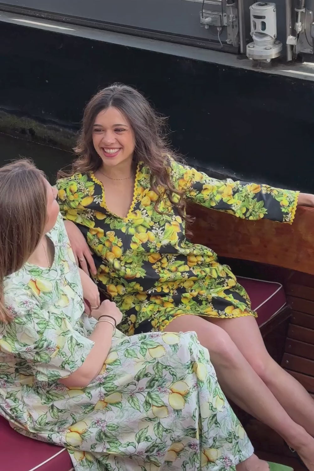 Wedding guest outfit ideas — Limone and Ravenna dresses in luxury Italian cotton poplin, handcrafted in France, limited edition designer pieces