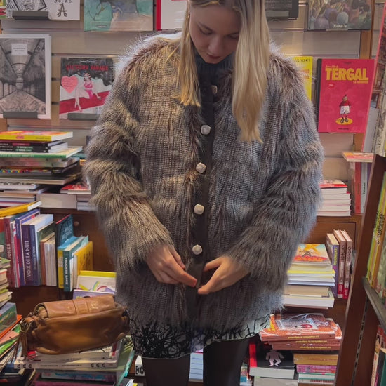 Veste en fausse fourrure Kate Moss