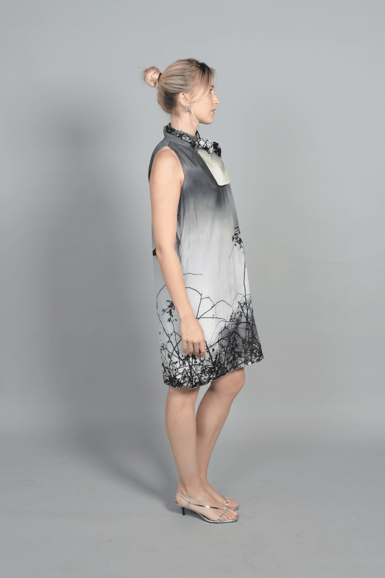 Robe Bella détails de la robe en soie, fabrication française