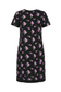 Robe Helsinki — Imprimé Fleurs Brodées Noir et Rose ,Viscose Luxe Made in France - carlisfrance