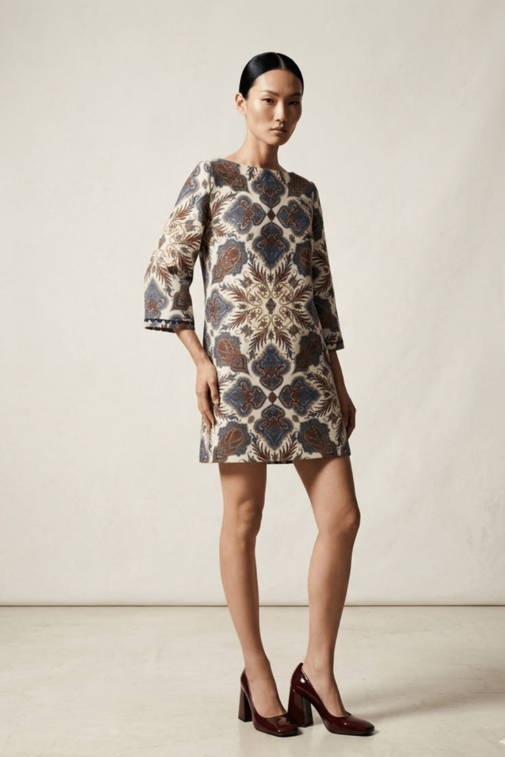 Robe Jaipur — Coton & Laine Paisley - carlisfrance