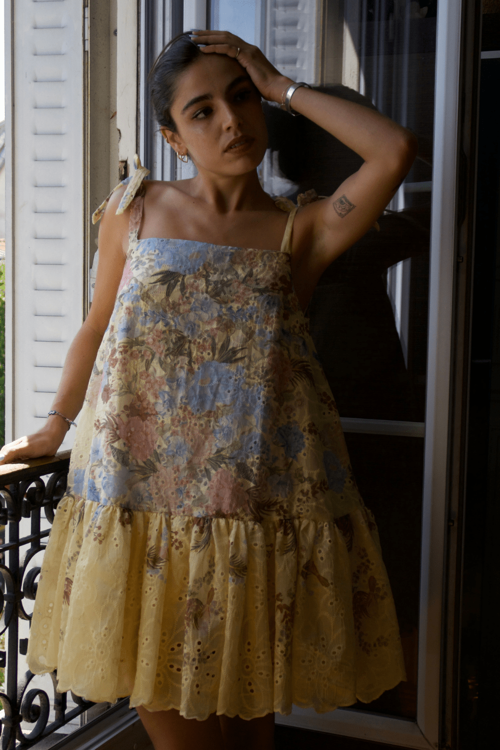 Robe La Ballerina, broderie anglaise en coton et lyocell - carlisfrance