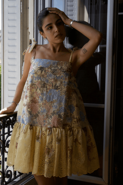 Robe La Ballerina, broderie anglaise en coton et lyocell - carlisfrance