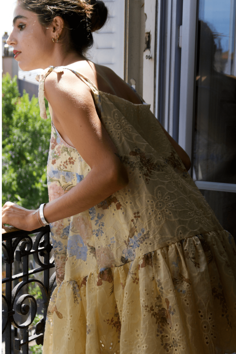 Robe La Ballerina, broderie anglaise en coton et lyocell - carlisfrance