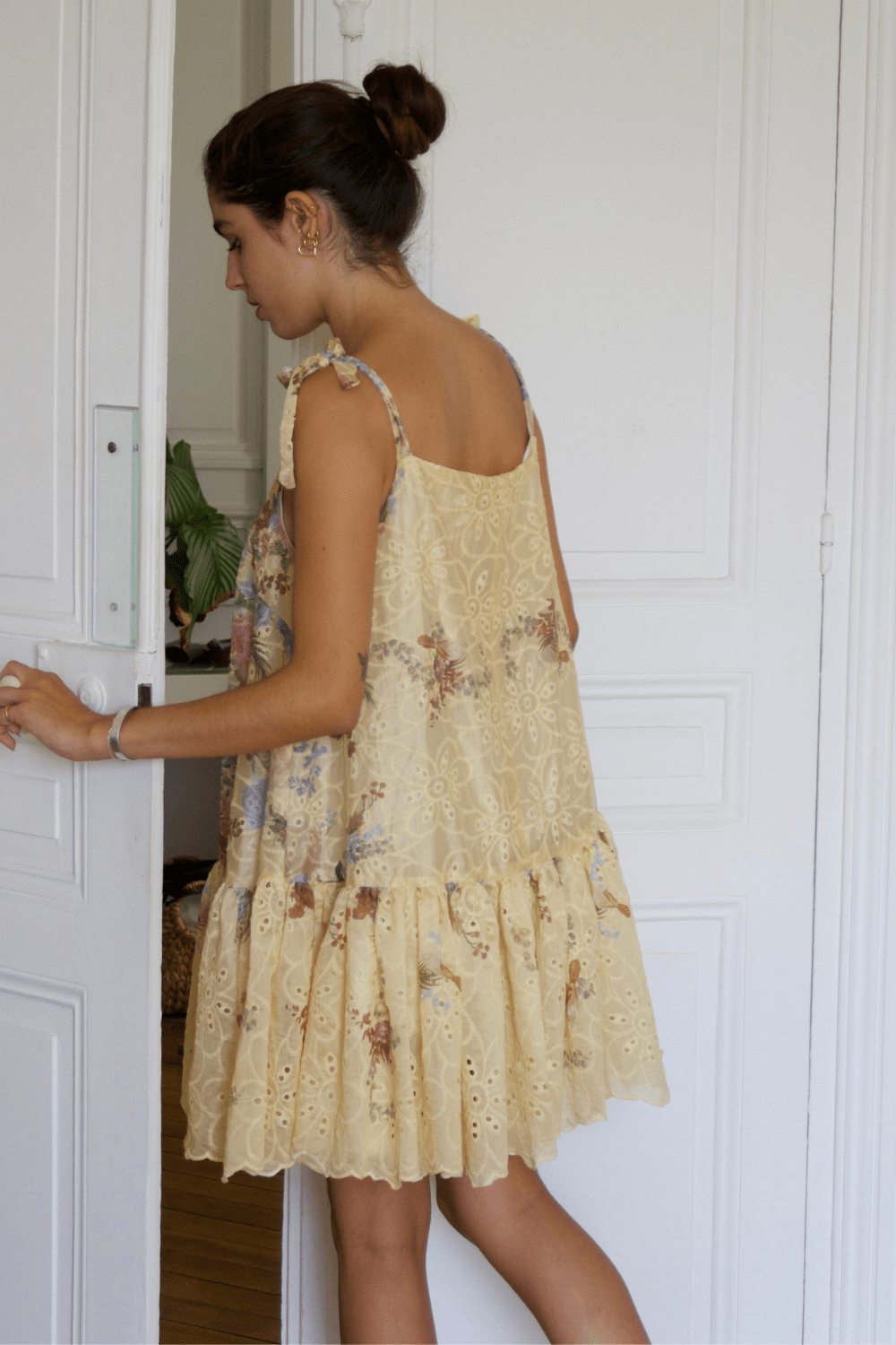 Robe La Ballerina, broderie anglaise en coton et lyocell - carlisfrance