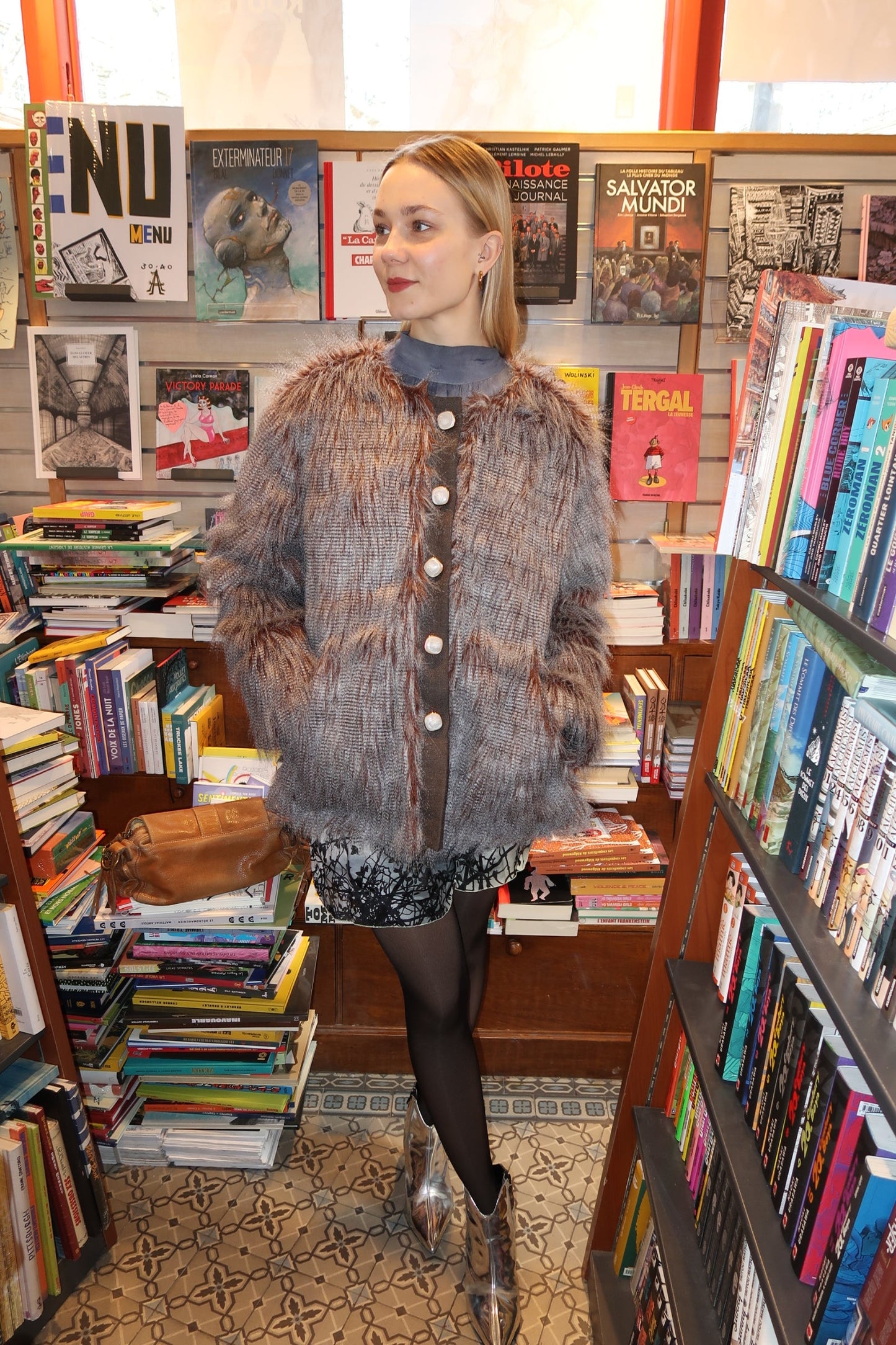 Veste en fausse fourrure Kate - carlisfrance