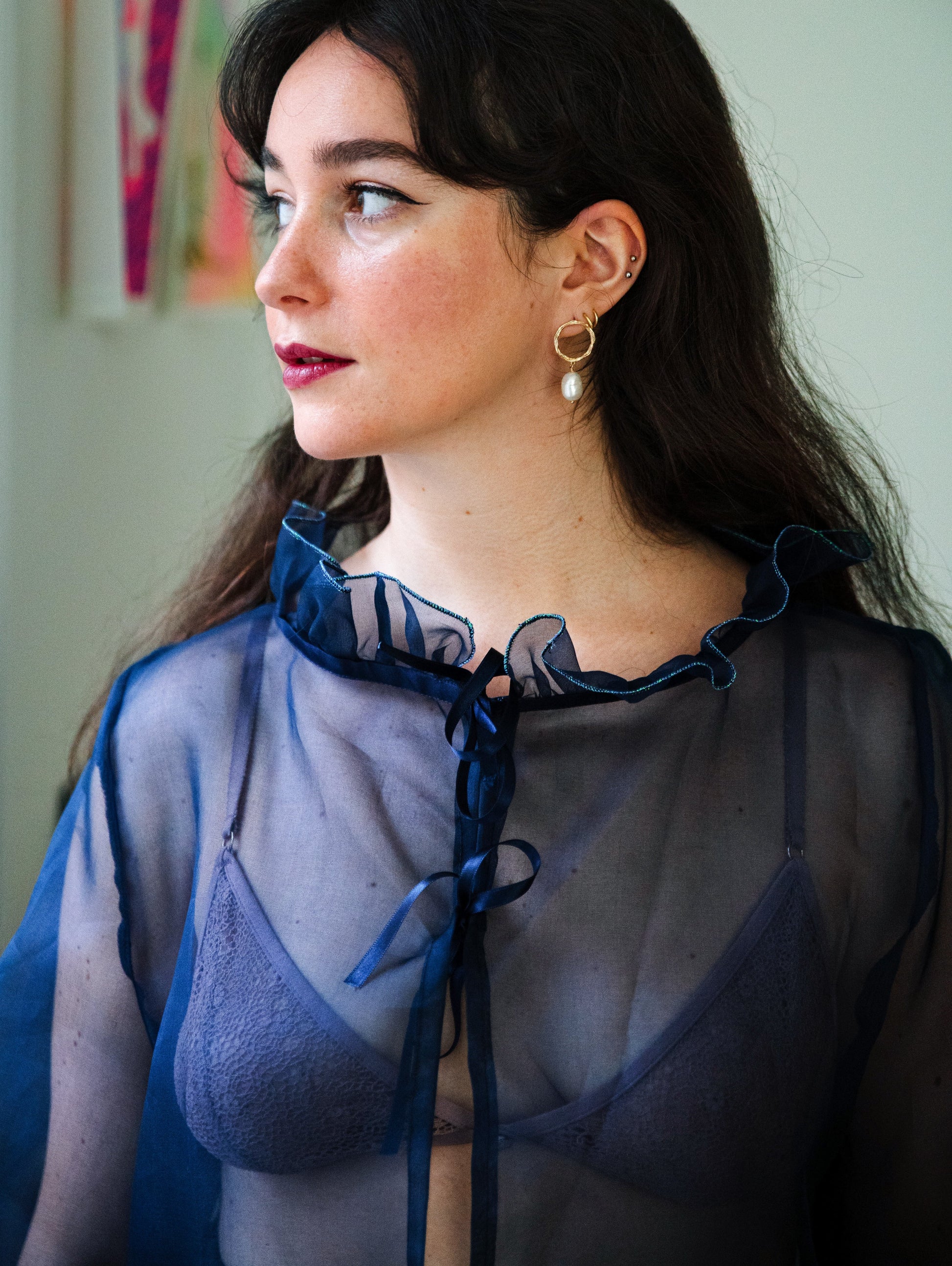 Chemisier Organza de Soie - carlisfrance