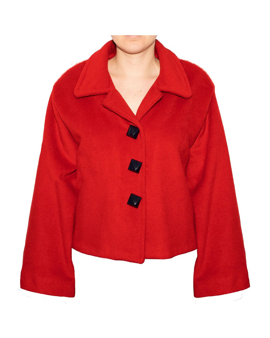 Veste Oxford en laine et cachemire, made in France - carlisfrance